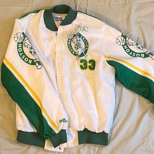Vintage Larry Bird Celtics Bomber Jacket